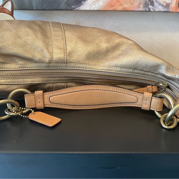 Light Gold Coach Purse - Picture 6 of 8